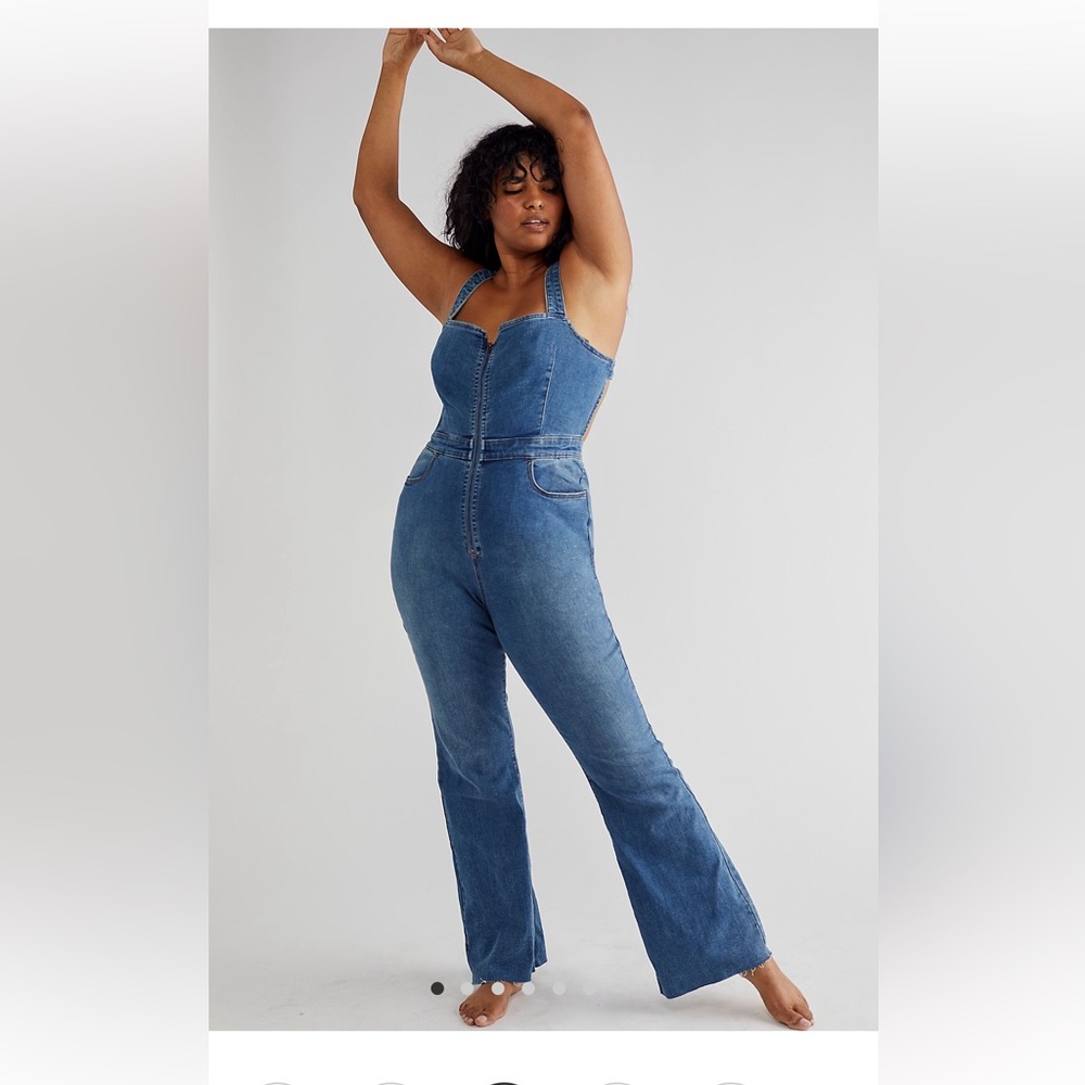 Free People Curvy 2nd Ave Denim one piece